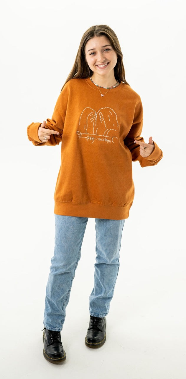 Line Drawing Sweatshirt (embroidered)
