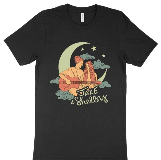 Just Us Black Tee